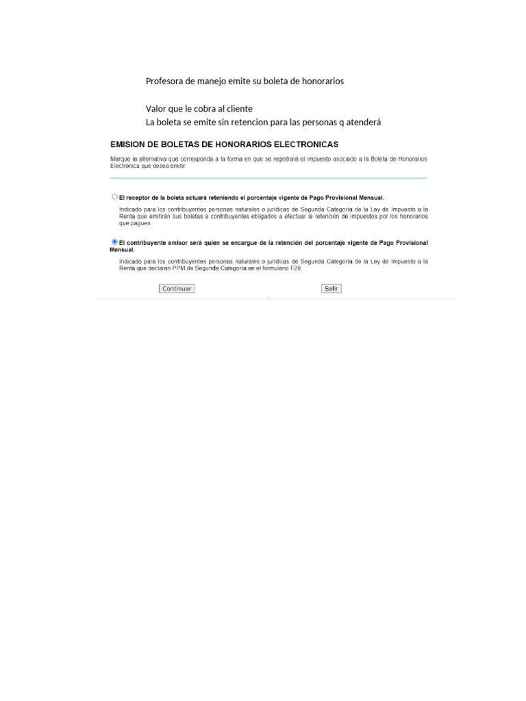 Boleta de Honorarios y Retenciones Fiscales | PDF | Negocios | Finanzas ...