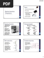 Download Lecture 21 Bipolar Junction Transistor by Aids Sumalde SN78389503 doc pdf