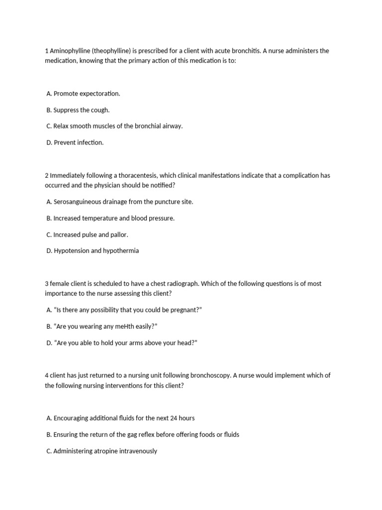 COPD and Asthma Nursing Interventions Guide | PDF | Chronic Obstructive ...