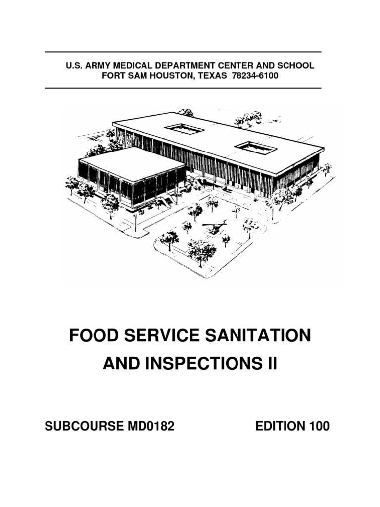 Army Food Service Sanitation Guide | PDF | Foodborne Illness | Hazard ...