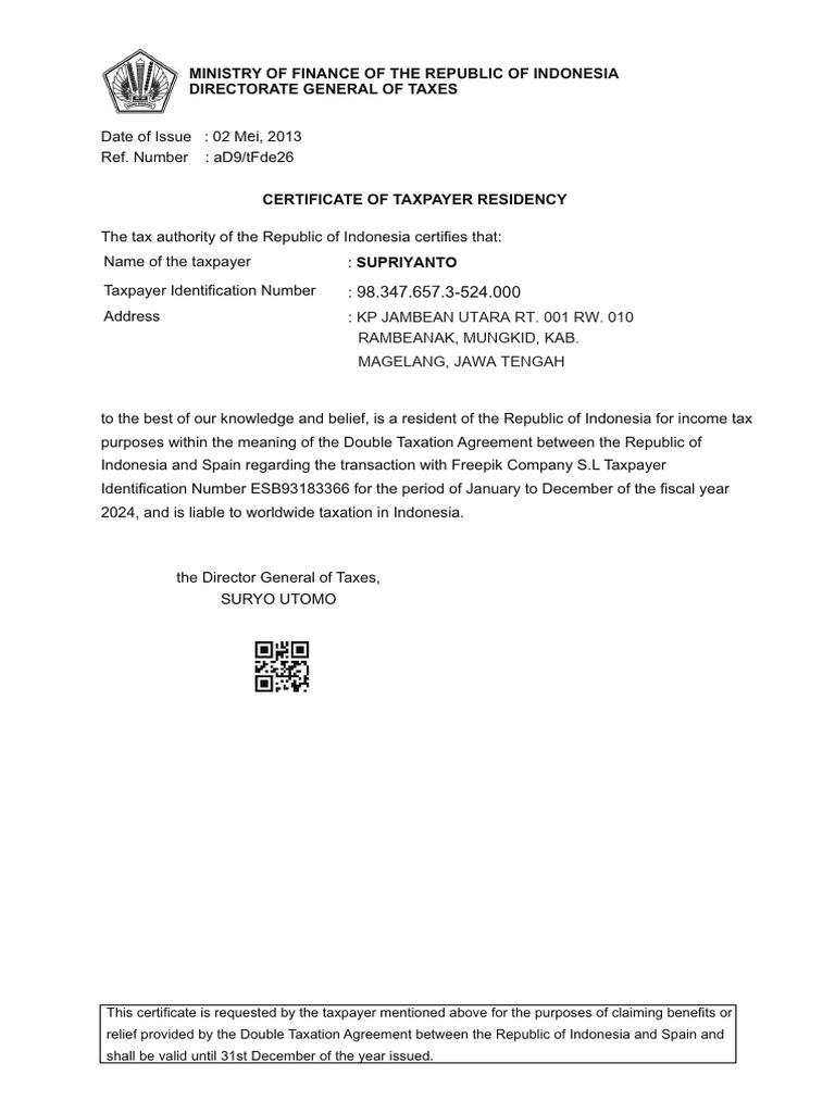 My tax document pdf