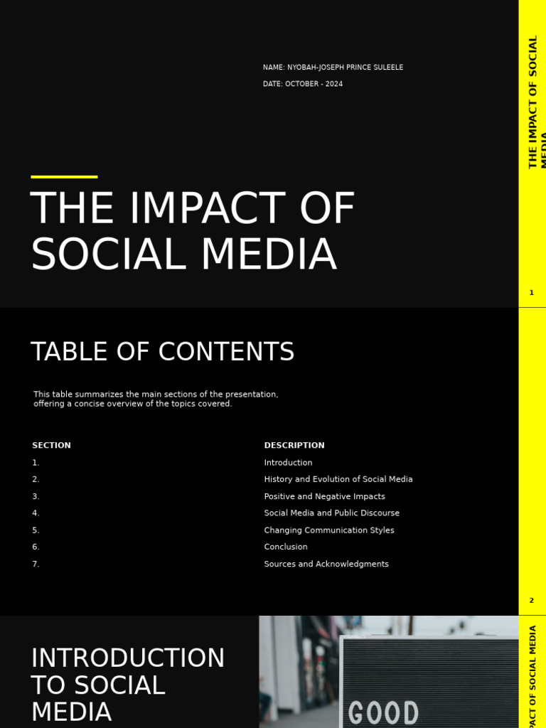 Social Media's Impact on Communication | PDF | Social Media | Popular ...