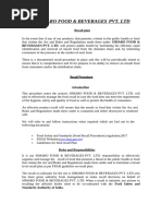 FSSAI Food Recall Plan Guidelines | PDF | Food Safety | Safety
