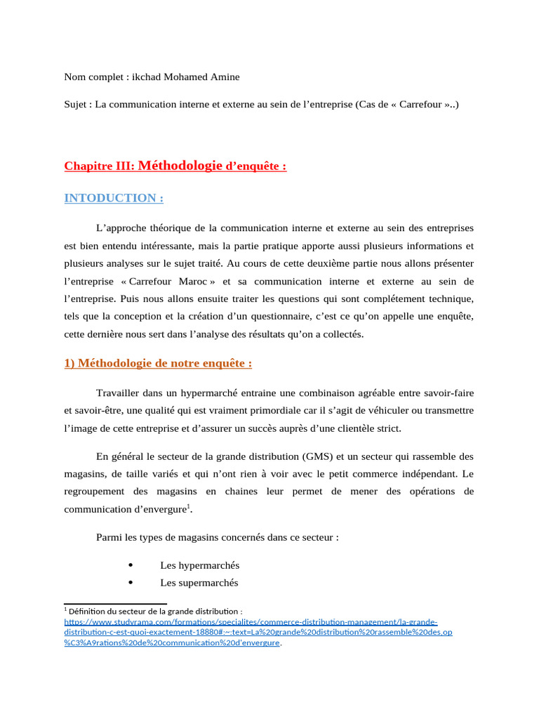 Communication interne et externe à Carrefour | PDF | la communication ...