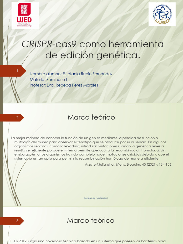 CRISPR Cas9 | PDF | Mutación | Recombinación genética