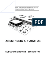 US Army Medical Course MD0353-100 - Anesthesia Apparatus