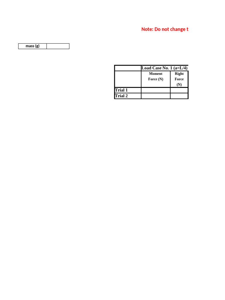 Structural Load Case Analysis Data | PDF