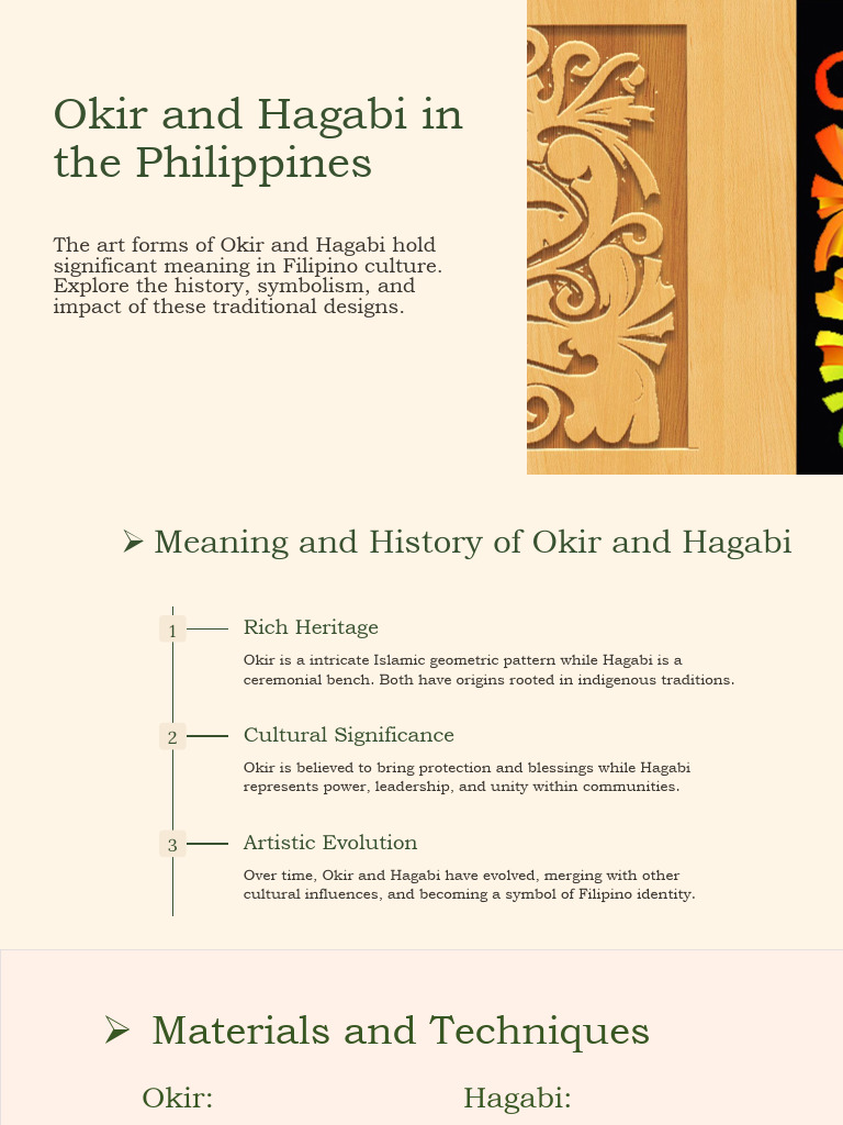 Okir and Hagabi: Filipino Cultural Treasures | PDF | Wood Carving ...