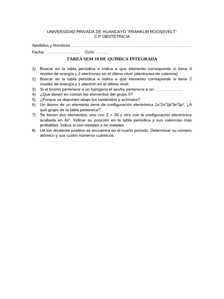 Tarea Semana 10 | PDF