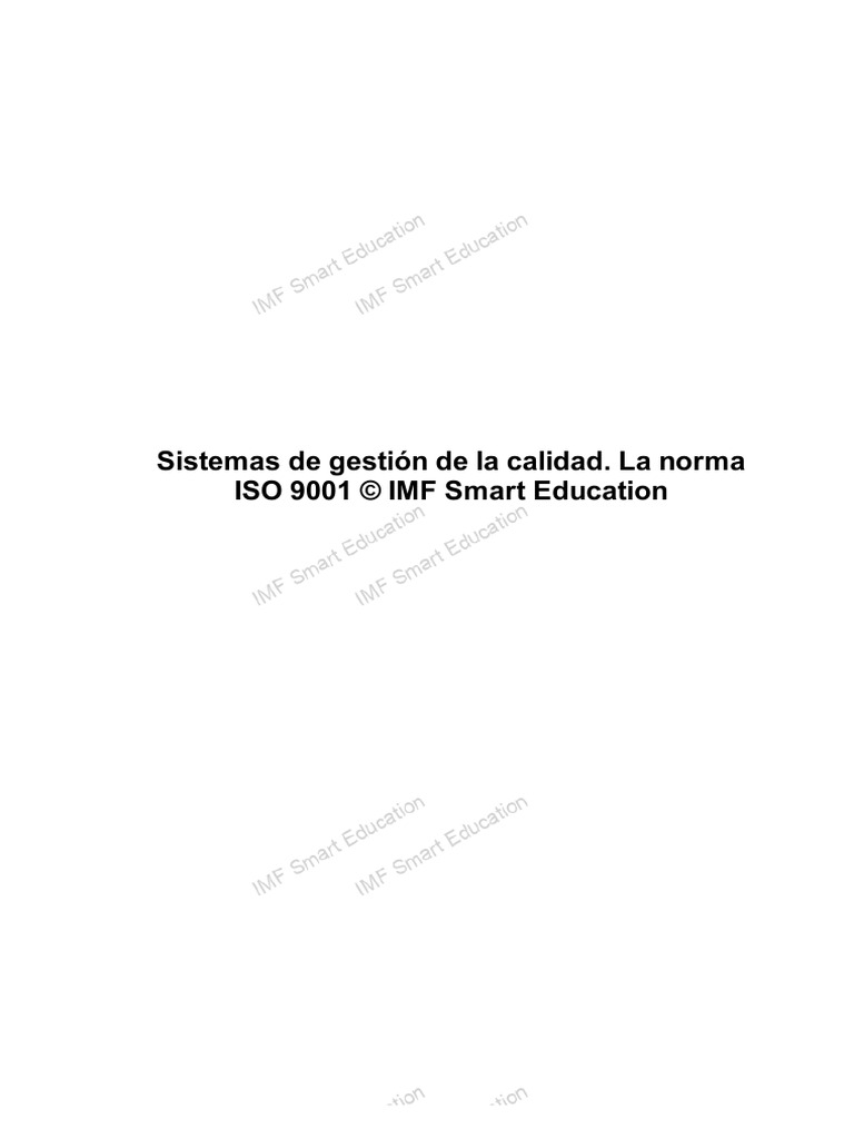 Guía sobre la norma ISO 9001:2015 | PDF | Gestión de la calidad | Iso 9000