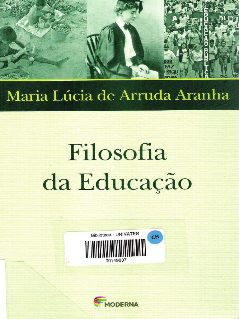 Filosofia Da Educação Maria Lucia de Arruda Aranha | PDF