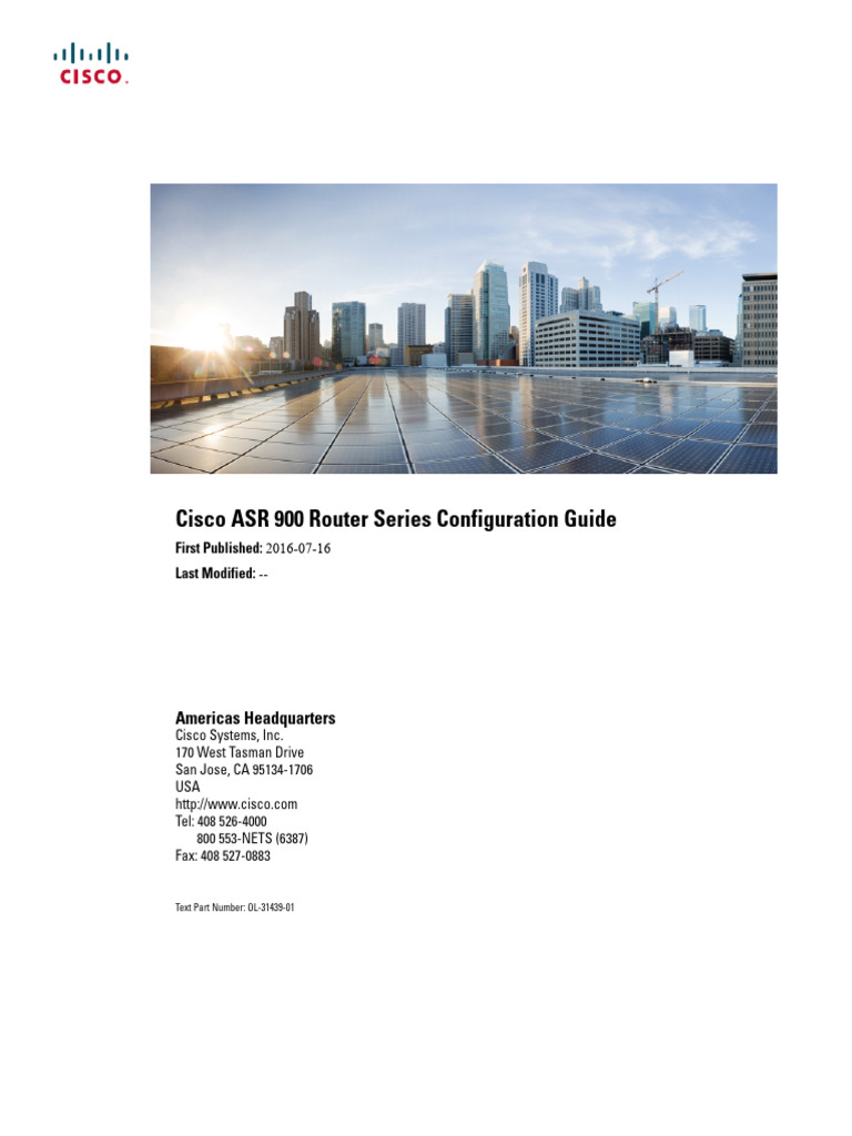 ASR 900 Series Router | PDF | Asynchronous Transfer Mode | Command Line ...