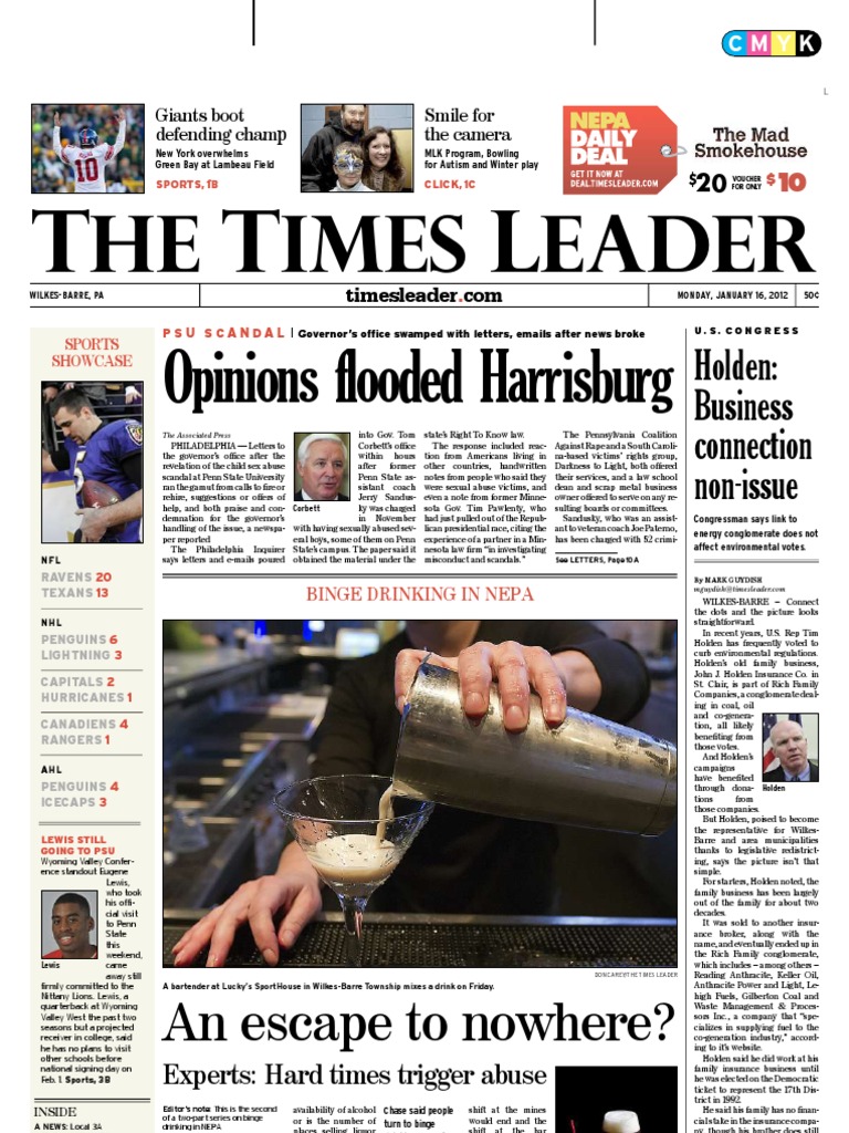 Times Leader 01-16-2012 | PDF | Mitt Romney | American Government