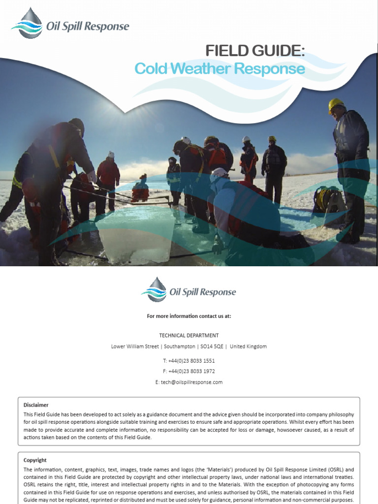 Cold Weather Response Field Guide | PDF | Sea Ice | Snow