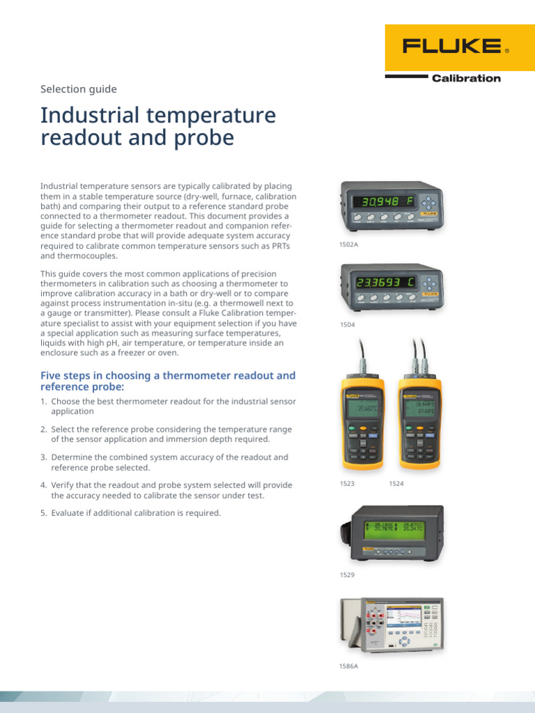 Precision Probe Calibration Guide | PDF | Calibration | Thermocouple