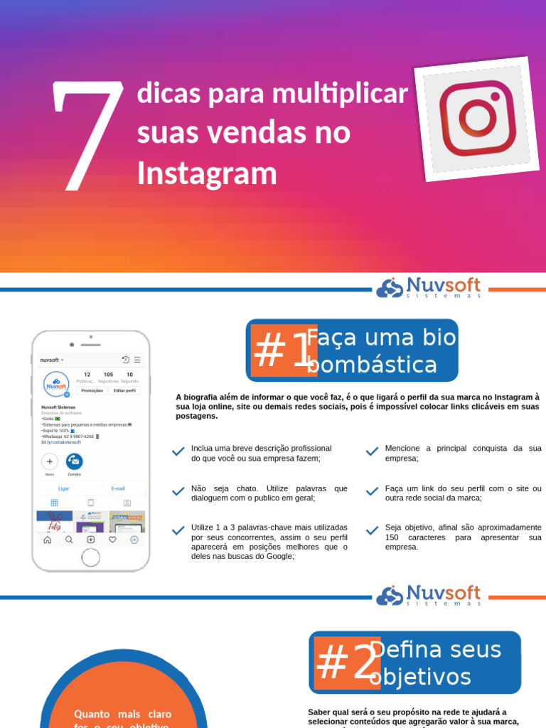 7 Dicas para Vender Mais no Instagram | PDF | Hashtag | Marca
