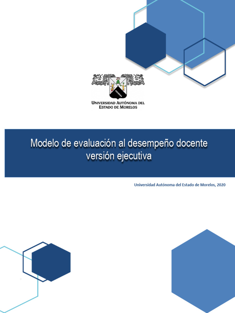Modelo de Evaluación Docente UAEM 2020 | PDF | Evaluación | Maestros
