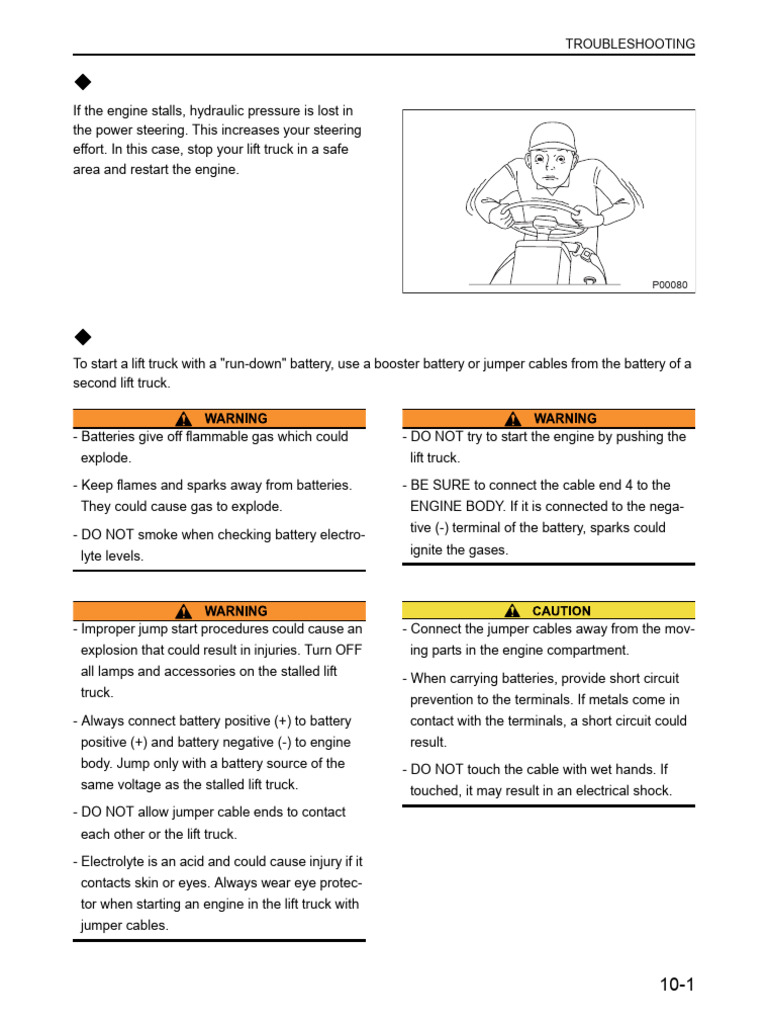 Cat Forklift Troubleshooting Guide | PDF | Throttle | Forklift