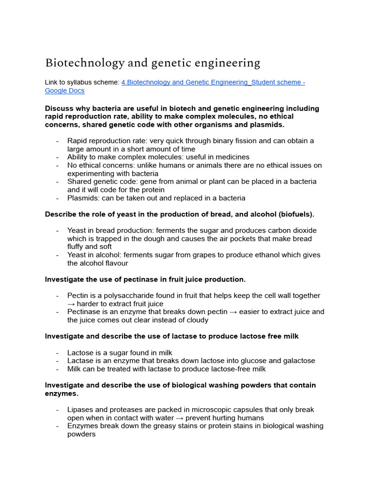 Biotechnology And Genetic Engineering Pdf Genetic Engineering