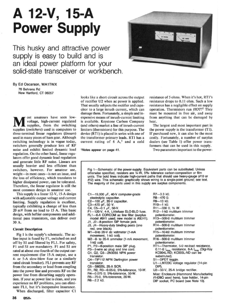  electro 12 v 15 a power supply article pdf