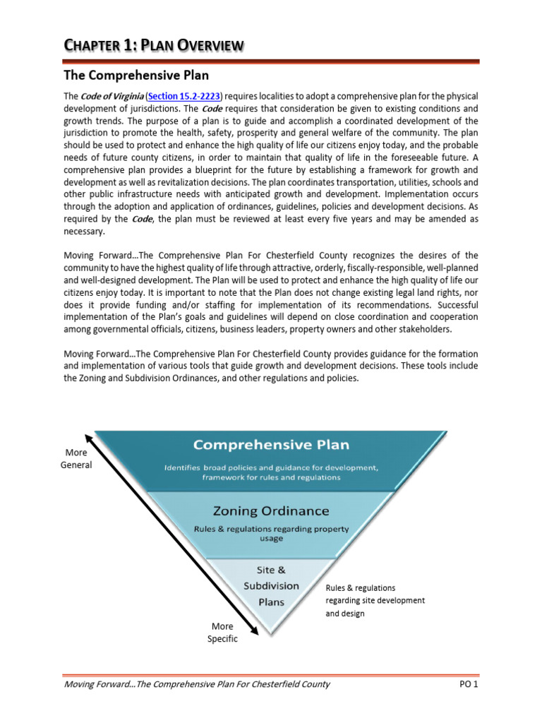 Chapter 1 Plan Overview PDF | PDF | Policy