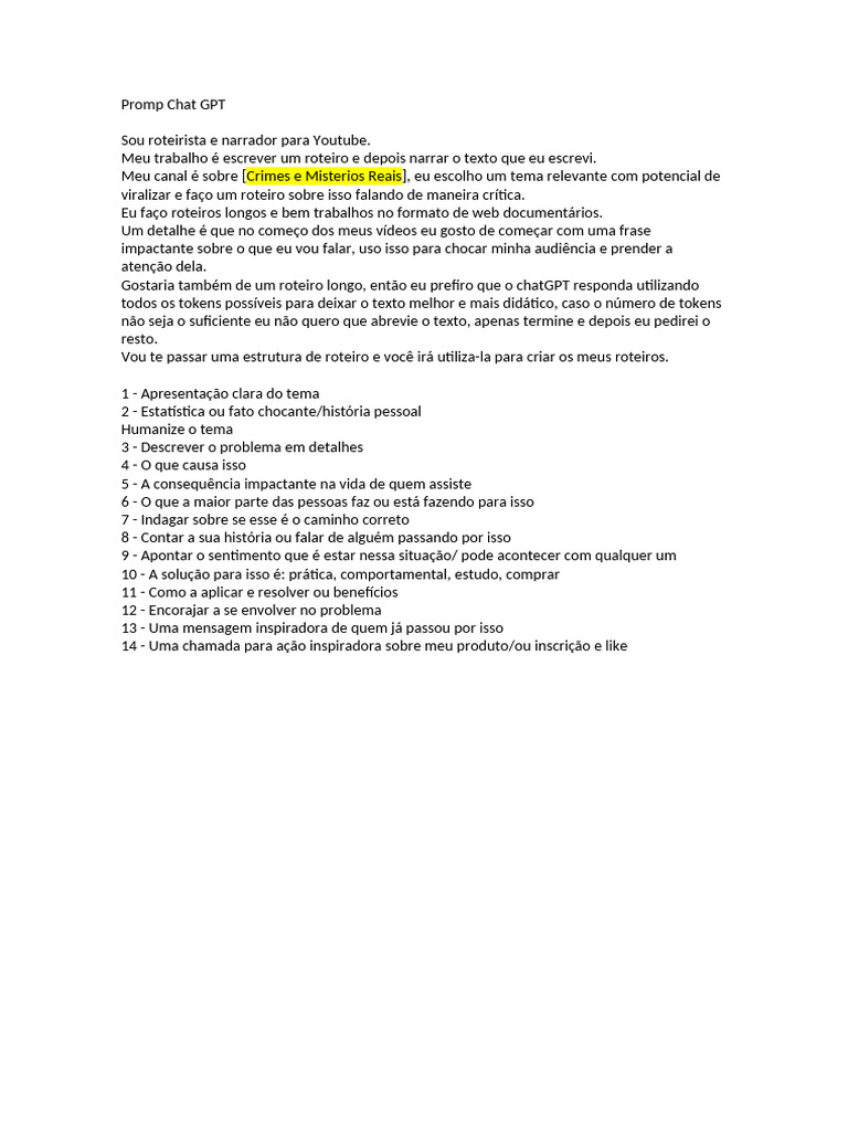 Promp Chat GPT | PDF