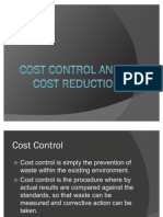 36008976 Cost Control and Cost Reduction