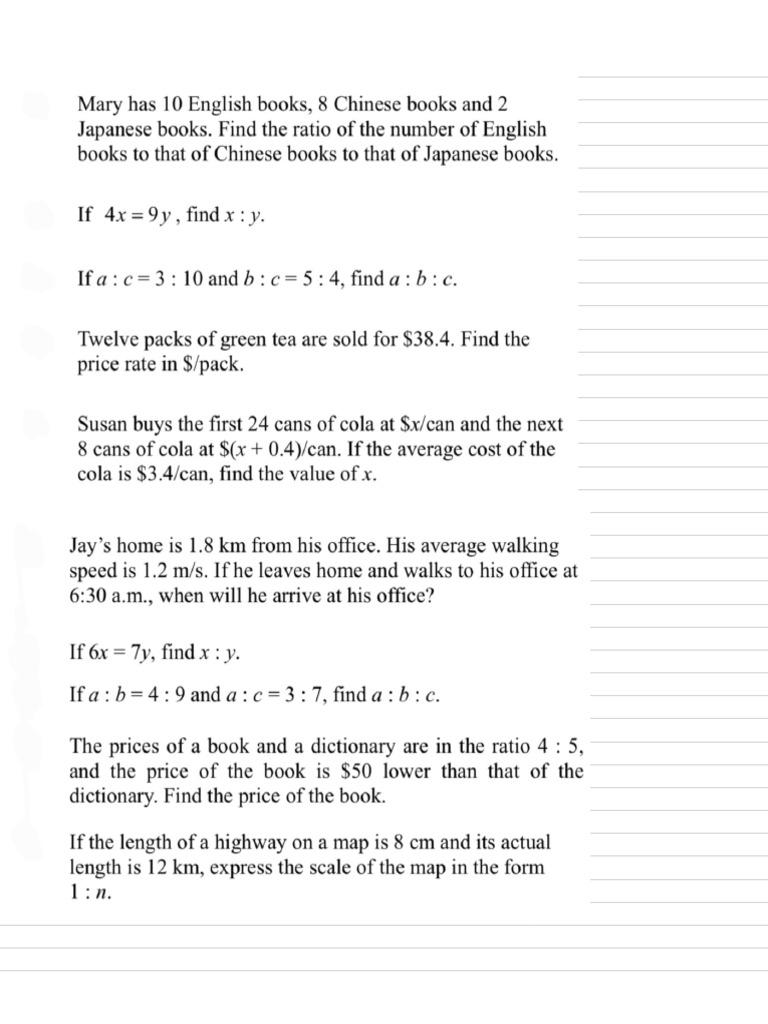 Rate and Ratio Test | PDF