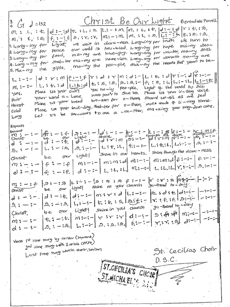 Christ be our light pdf