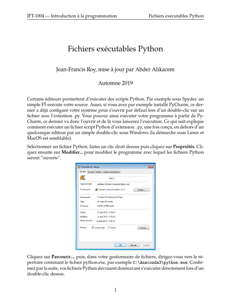 Exécution de scripts Python sous Windows | PDF | Ingénierie ...