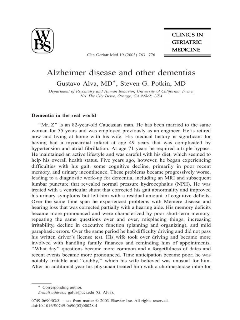 Seroquel Use in Elderly Dementia Care | PDF | Dementia | Medical ...