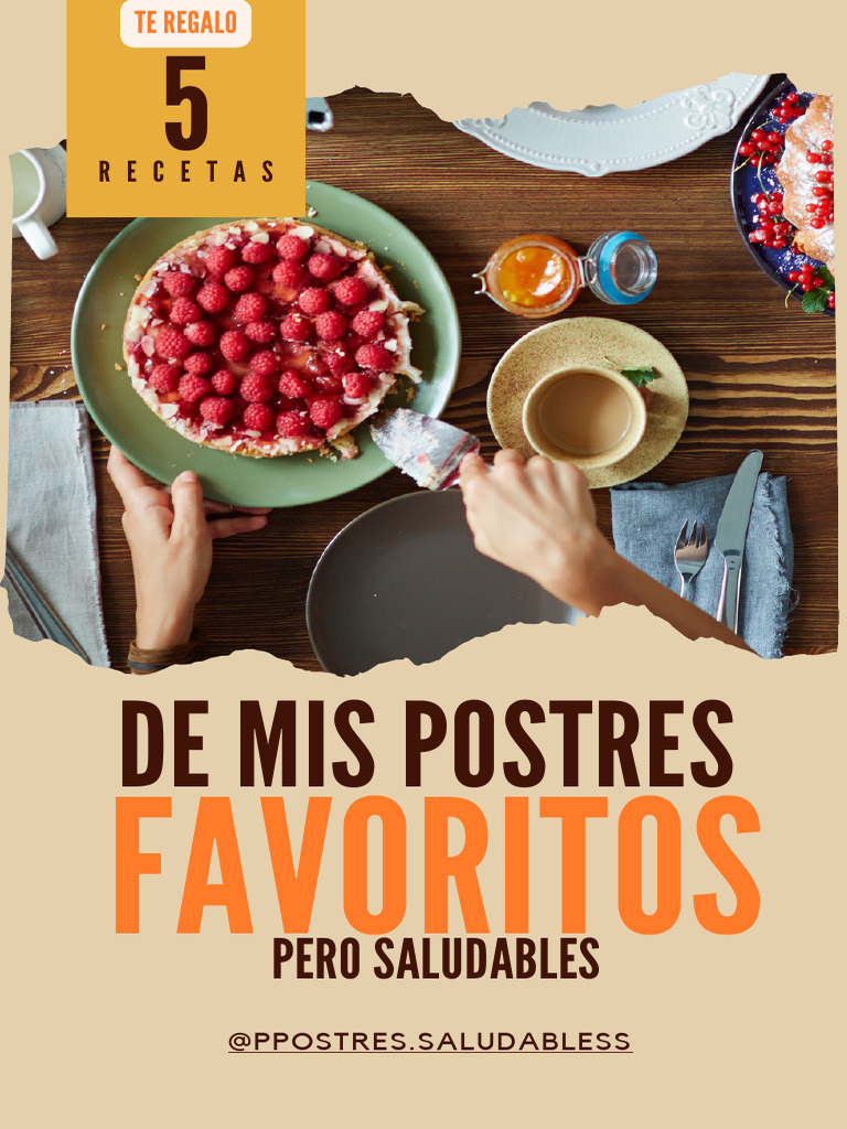 5 Recetas de Regalo Postres Saludables | PDF | Chocolate | Postres