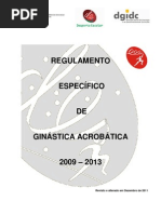 Reg ginástica acrobática