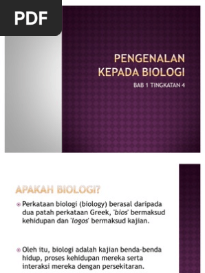 Pengenalan Kepada Biologi Pdf