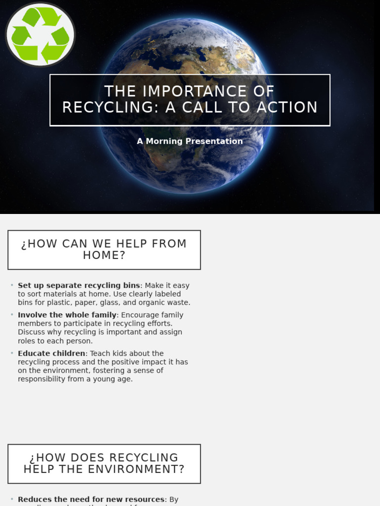 Recycling at Home: Tips and Benefits | PDF | Recycling | Waste