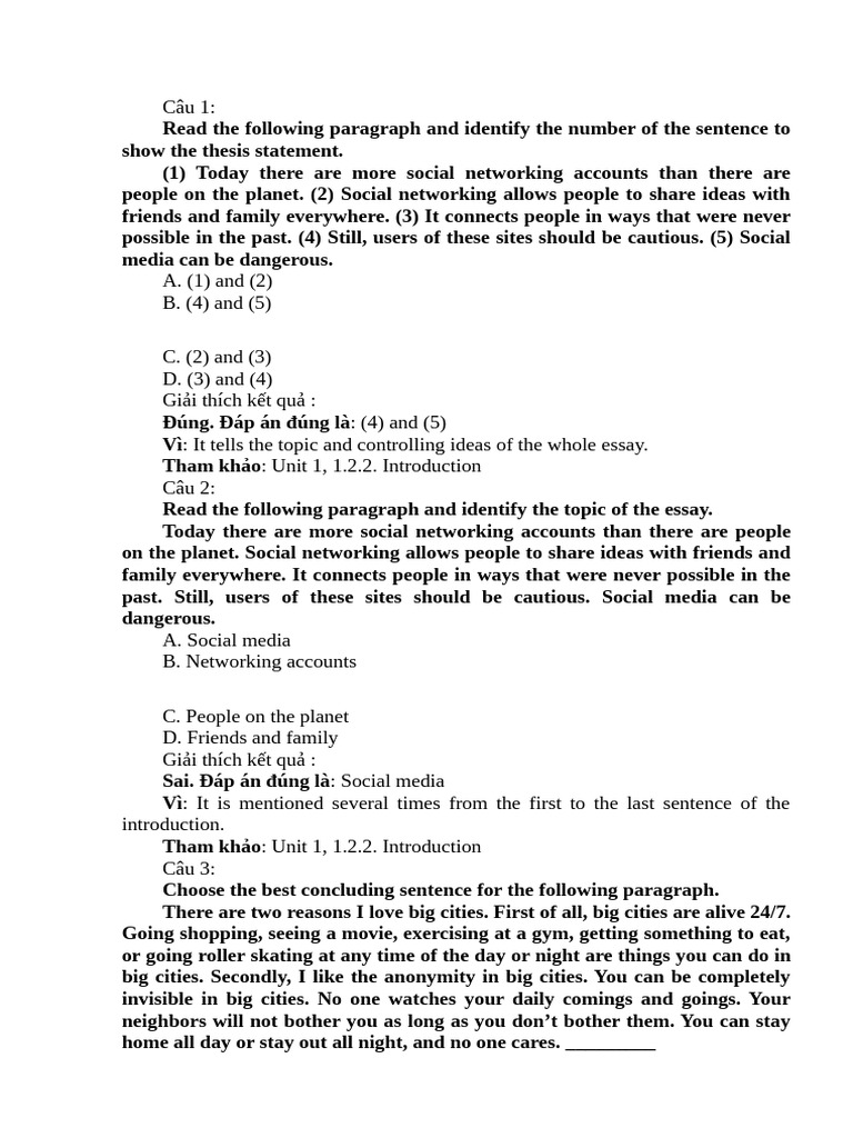Writing Effective Topic Sentences | PDF | Dictionary | Subject (Grammar)