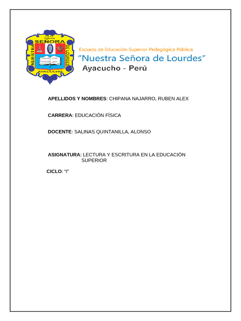 Lectura y Escritura en La Educacion Superior (Lees) | PDF | Inferencia ...