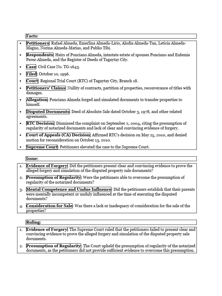 Case Digest Sep 14 | PDF | Burden Of Proof (Law) | Evidence