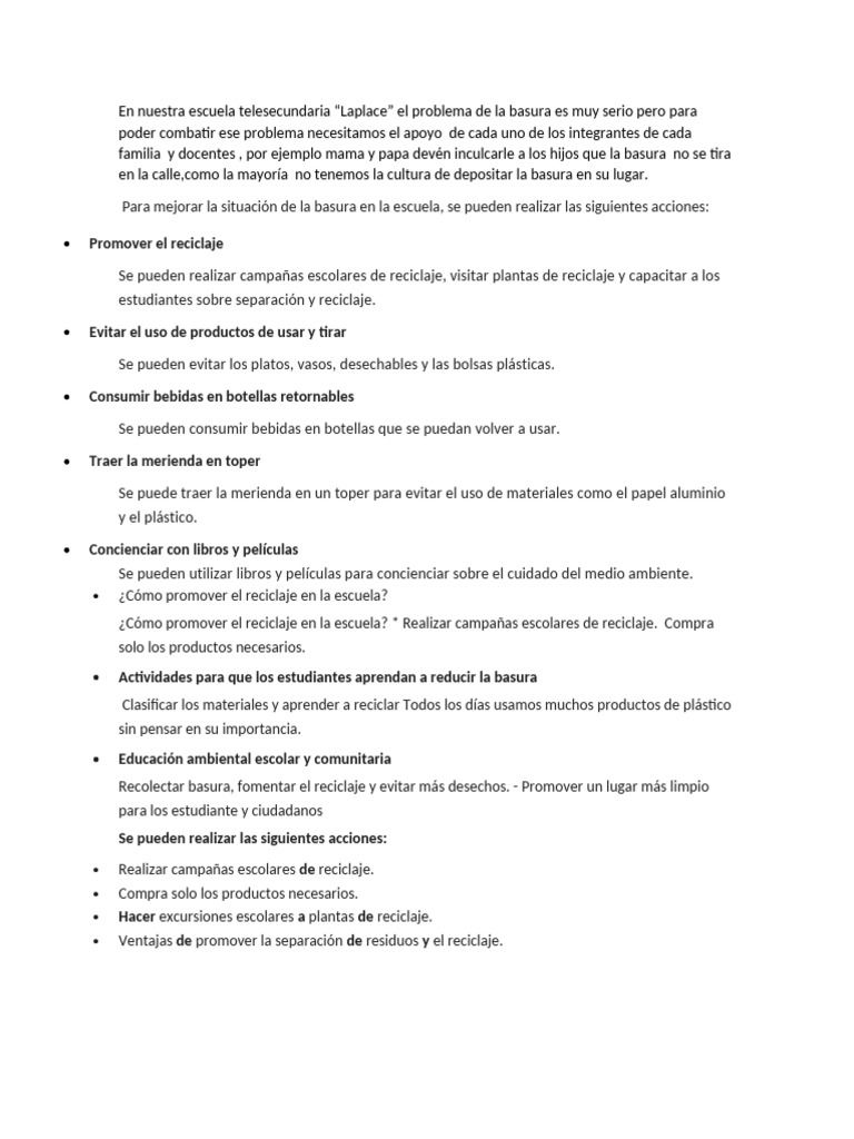 La Basura | PDF | Estilo de vida