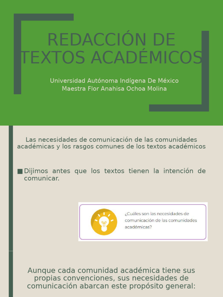 Características de Textos Académicos | PDF