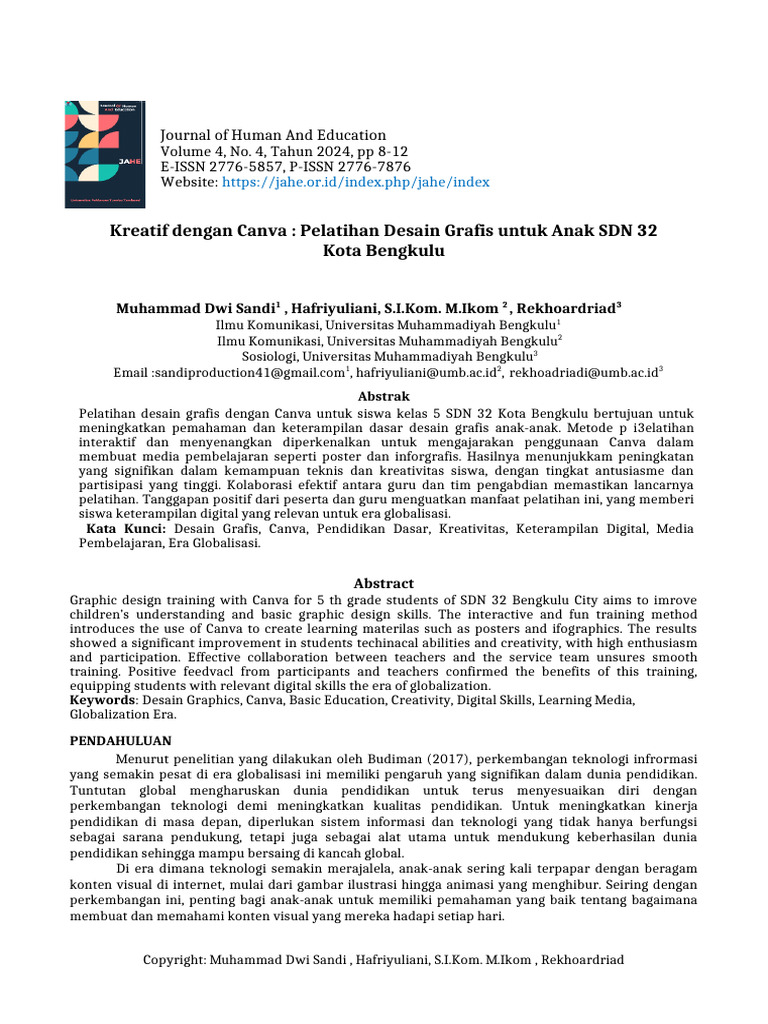Jurnal Pengabdian Masyarakat | PDF | Seni