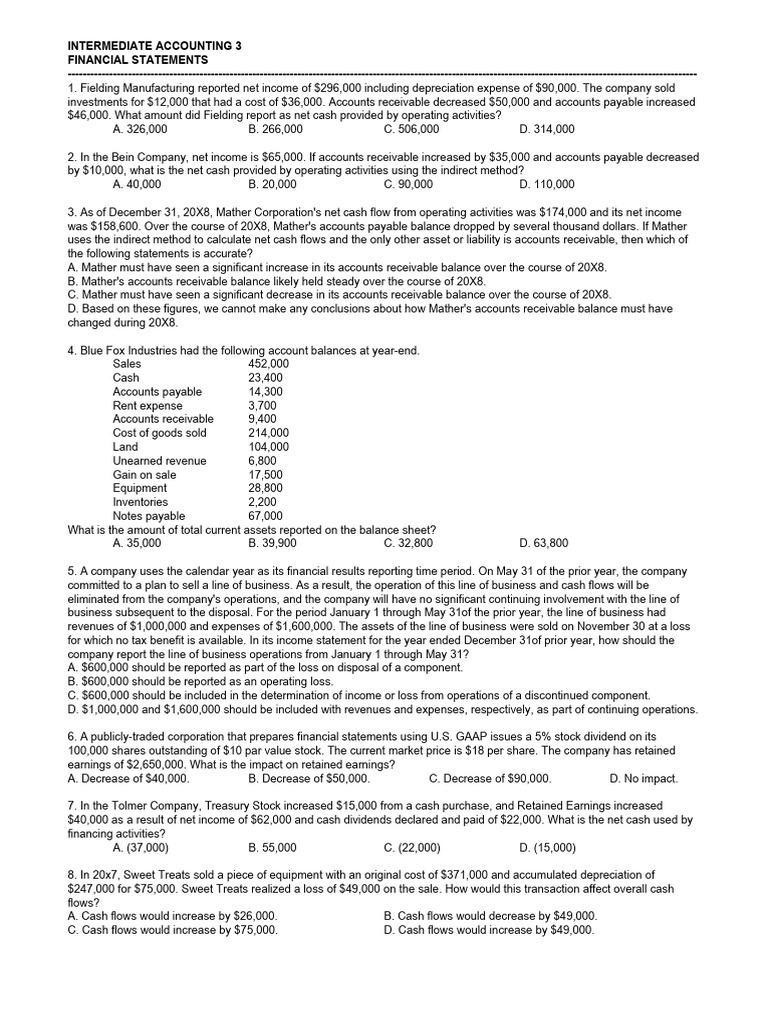 Cash Flow Analysis in Accounting 3 | PDF | Cash Flow Statement | Income