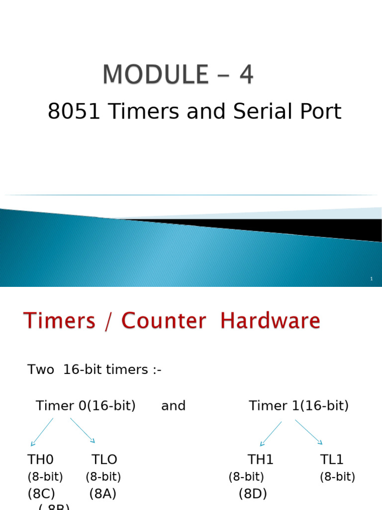 8051 Timer and Serial Port Overview | PDF | Computer Hardware ...