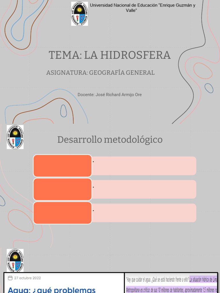 Importancia y conservación de la hidrosfera | PDF | El ciclo del agua ...