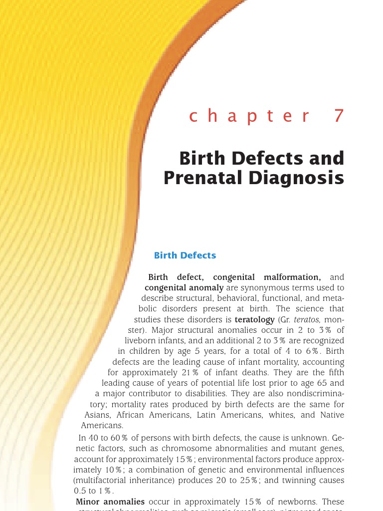 Understanding Birth Defects and Diagnosis | PDF