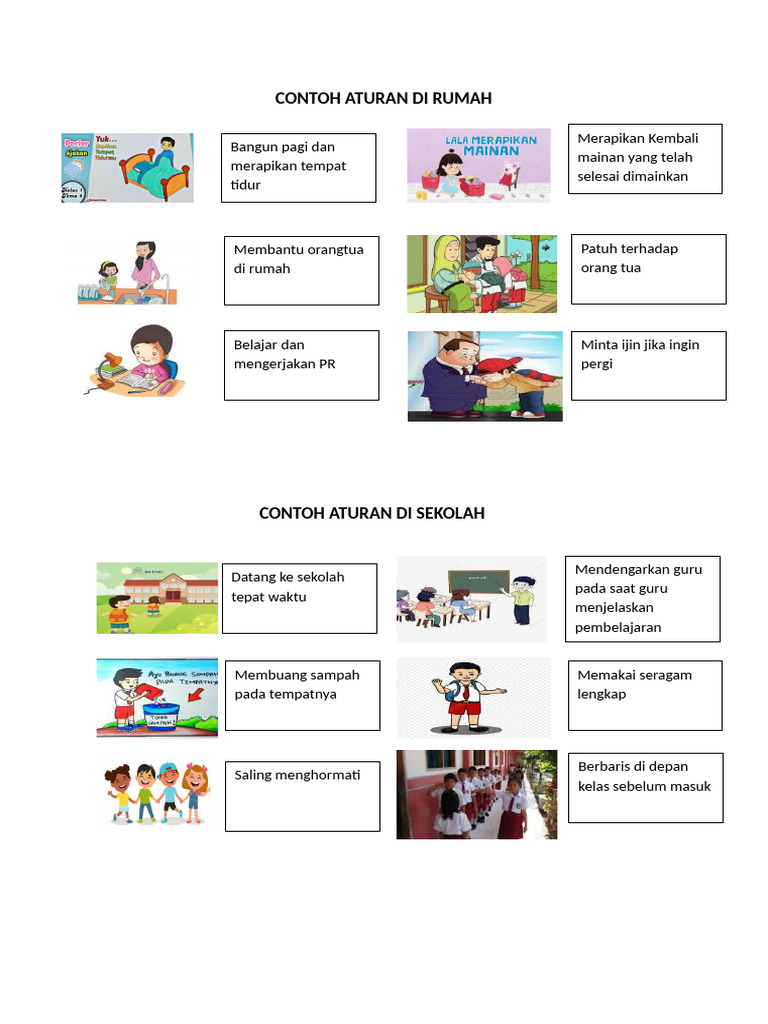 Contoh Aturan Di Rumah | PDF