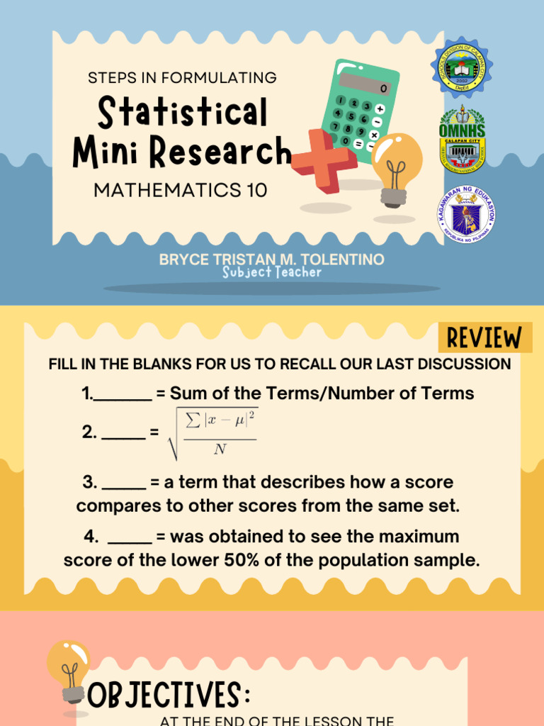 Formulating Statistical Mini Research | PDF | Methodology | Statistics