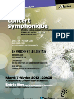 Affiche Concert Symphonique