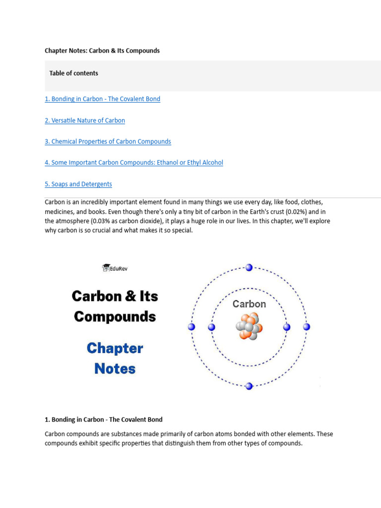 Carbon Bonding and Properties Explained | PDF | Chemical Bond ...