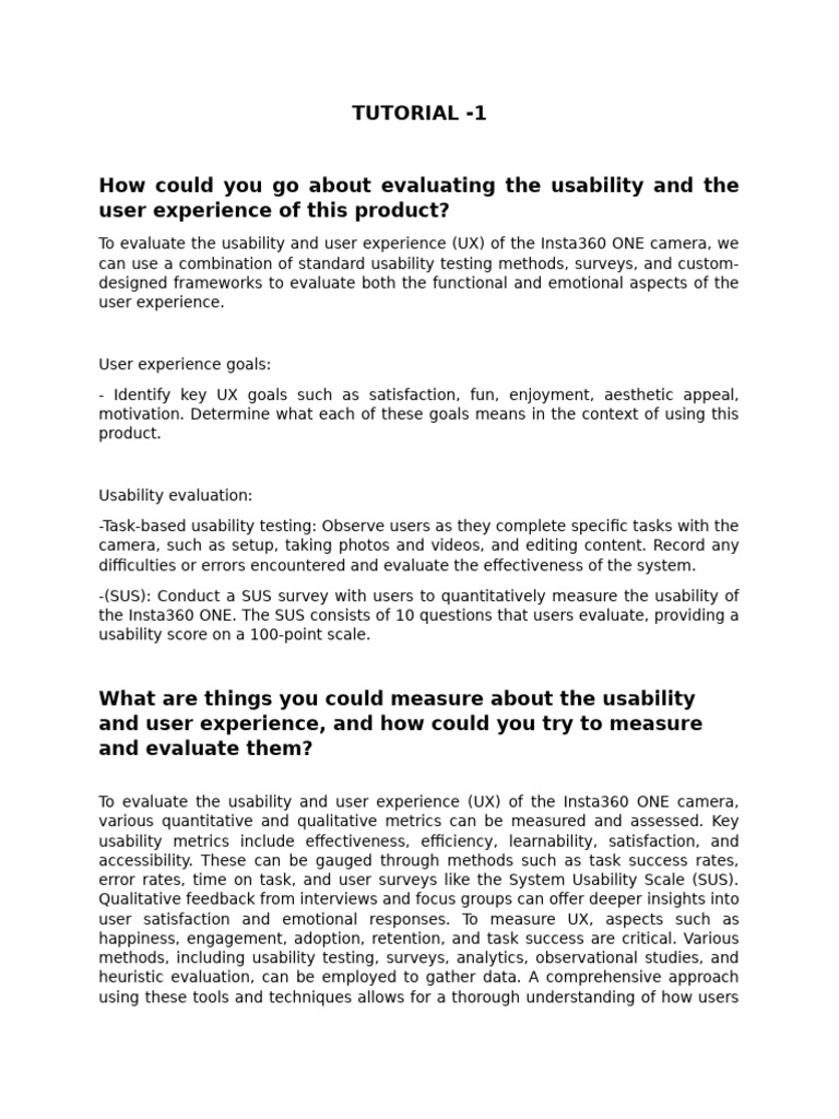 How Could You Go About Evaluating The Usability and The User Experience ...